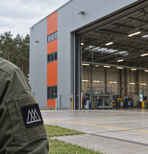 Beveiliging Naast De Onderhoudshangar