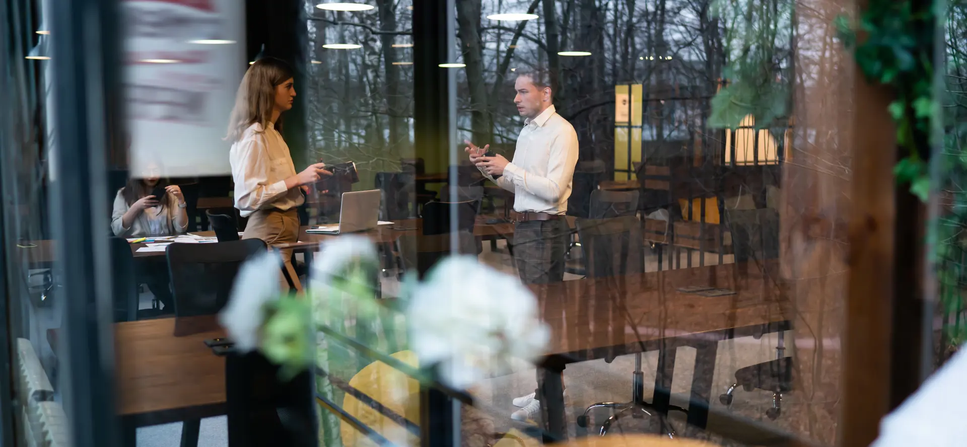 Coworkers Communicating With Each Other In Workspa 2023 07 24 17 57 09 Utc