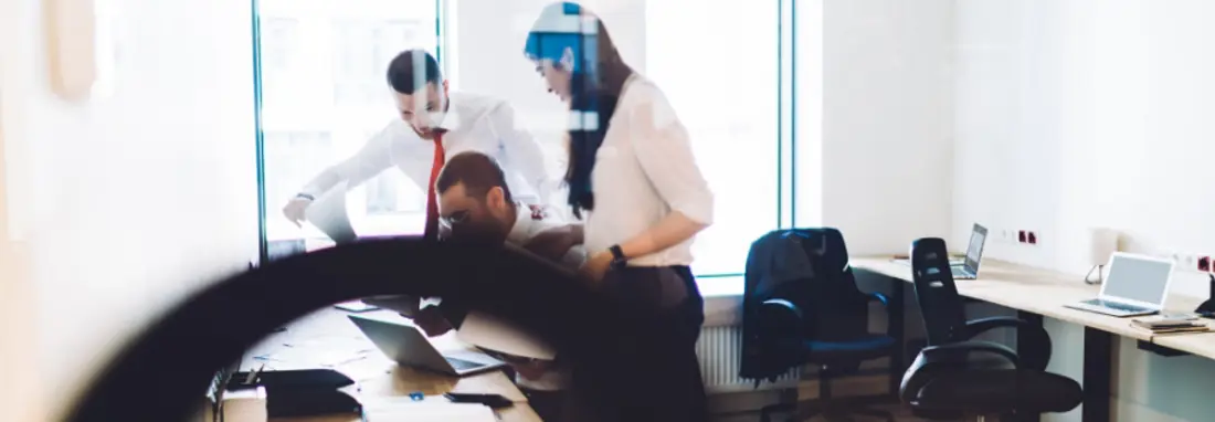 Busy Diverse Workers Examining Documents In Modern 2023 12 01 04 34 31 Utc